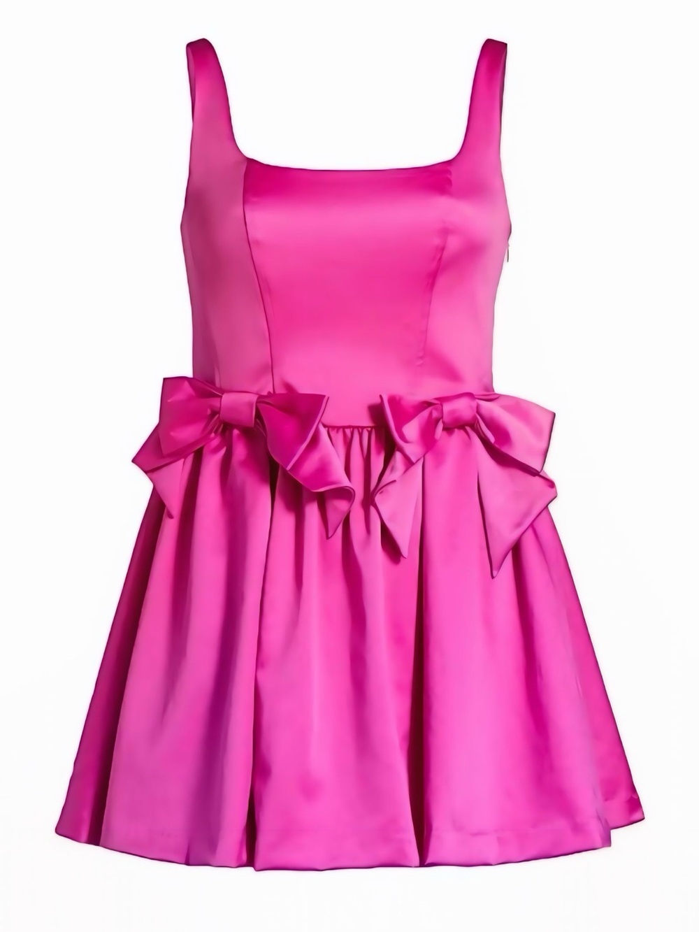 LoveShackFancy Bayer Pink Satin Dress